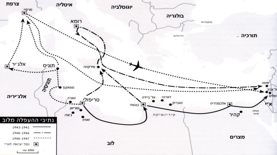 Illegal immigration routes from Libya to the Land of Israel