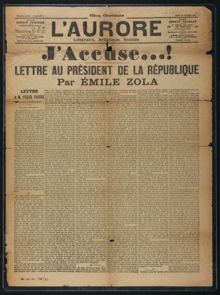 Emile Zola’s “J’Accuse”