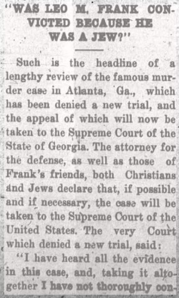Jewish Voice, November 7, 1913