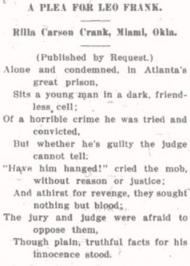 Poem Jewish Voice Febraury 12 1915